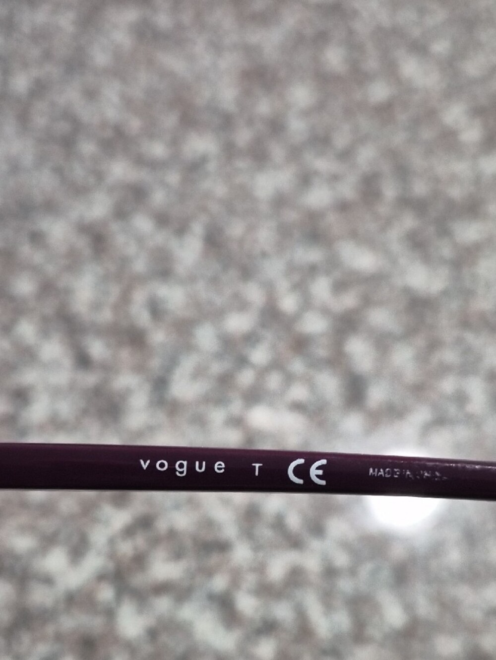 Vogue Translucent Purple Round Women’s Sunglasses - Picture 4 of 7
